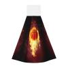 JaoXer Fired Up Basketball Coral Velvet Hand Wipes Hanging Towel - Quick Dry Cleaning Cloths for Kitchen, Bathroom, Camping & More view 1