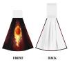 JaoXer Fired Up Basketball Coral Velvet Hand Wipes Hanging Towel - Quick Dry Cleaning Cloths for Kitchen, Bathroom, Camping & More view 2