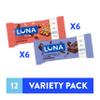 LUNA Bar - Variety Pack - 2 Flavors - Gluten Free Snack Bars - Non-GMO - Protein Bars - Made with Organic Oats (12 Pack) view 3