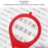 Magnifier Keychain 10X Magnification Foldable Portable Mini Magnifying Glass with Key Ring for Outdoor Reading (Red) view 4