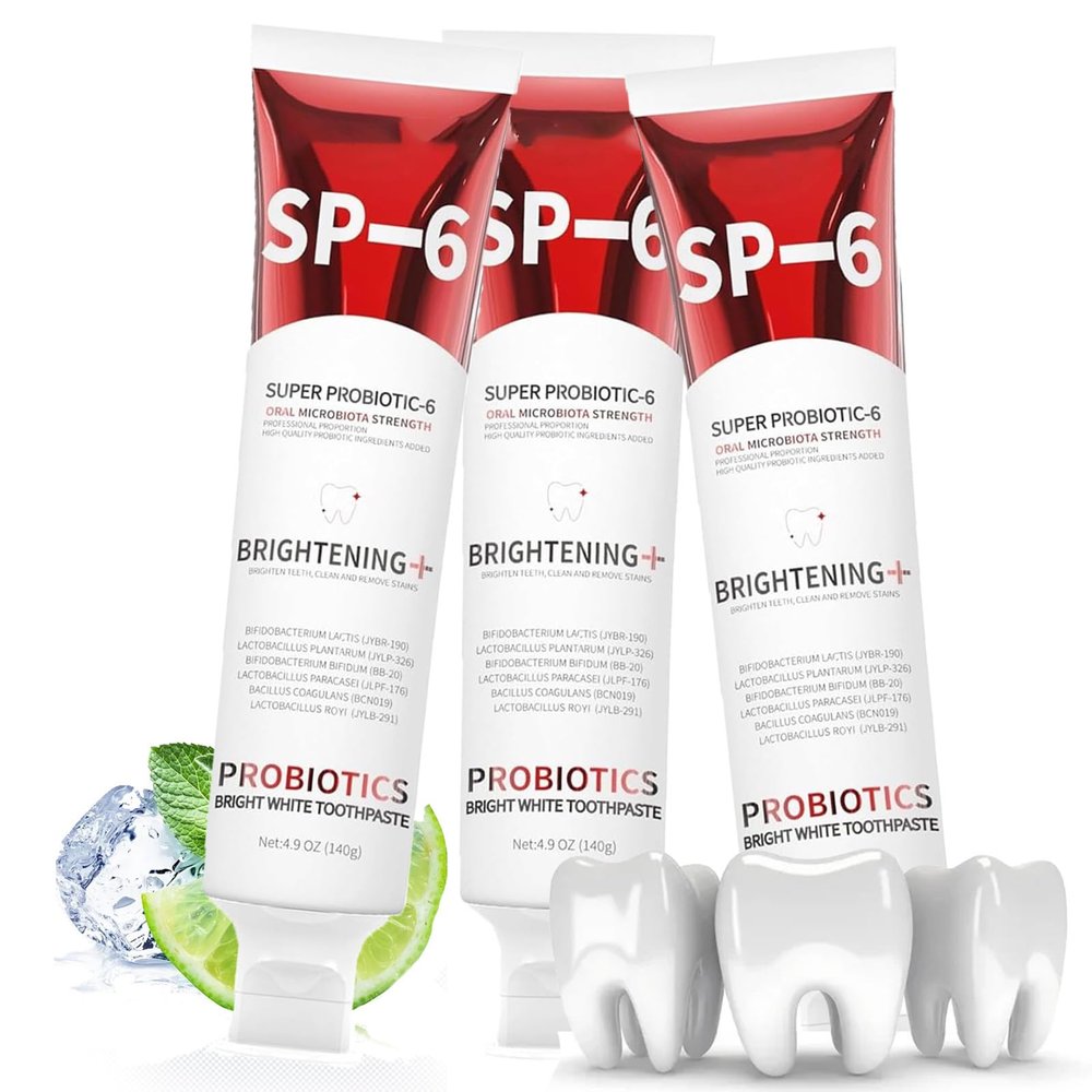 7.5% Hydroxyapatite Toothpaste Hydroxyapatite Toothpastes for Enamel Protection and Tooth Strengthening, Repair and Protect Toothpaste 4.23oz (Red*3PCS)