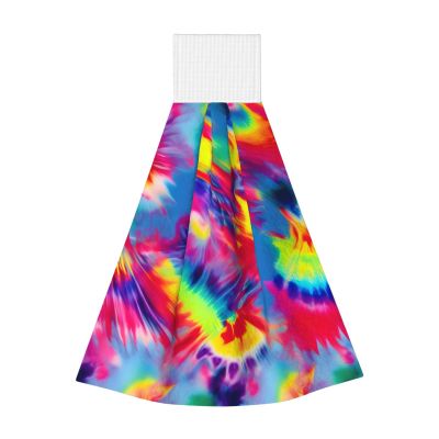 SamLng Tie Dye Pattern Coral Velvet Hand Wipes Absorbent Cleaning Cloths for Kitchen, Bathroom, Car Use Personal Hygiene Wipes