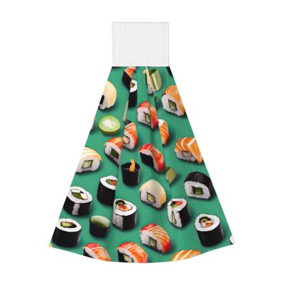 SamLng Sushi Food Coral Velvet Hand Wipes Absorbent Cleaning Cloths for Kitchen, Bathroom, Living Room, and Outdoor Use