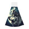 SamLng Wolf Night Moon Coral Velvet Hand Wipes Absorbent Cleaning Cloths for Kitchen, Bathroom, Car Use Personal Hygiene Wipes view 1