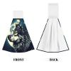 SamLng Wolf Night Moon Coral Velvet Hand Wipes Absorbent Cleaning Cloths for Kitchen, Bathroom, Car Use Personal Hygiene Wipes view 2