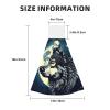SamLng Wolf Night Moon Coral Velvet Hand Wipes Absorbent Cleaning Cloths for Kitchen, Bathroom, Car Use Personal Hygiene Wipes view 3