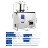 TREEYX Automatic Weighing Granule Powder Filling Machine, Multifunction Automatic Filling and Packing Machine, Particle Subpackage Machine 1-200g(0.44 lb) view 4