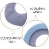 IWOWHERO Thicker Washable Toilet Seat Cushion Mat for Soft and Comfortable Toilet Seat Warmer Non- Bottom for Home Bathroom Use view 3