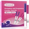 Ovulation and Pregnancy Test Strips, Amazewell Easy at Home Ovulation Strips for Women, Accurate Early Detection, 40 Ovulation Test Strips with 10 hCG Pregnancy Strips view 1