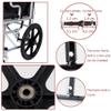 ZQKLHPL 15 Inch Wheelchair Wheels Replacement (1 Pair) 16 * 13/8 Rear Wheel Assembly, Solid Tire Back Wheel for Manual Wheelchairs Replacement Parts view 3