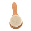 Wooden Baby Head Scrubber Brush Wool Bristles for Bath Cleaning view 1