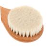 Wooden Baby Head Scrubber Brush Wool Bristles for Bath Cleaning view 3