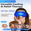2PCS Cooling Eye Mask and Neck Ice Wrap,Cold Gel Eye Ice Pack for Sleep,Cooling Mask for Eyes,Reusable Ice Eye Patch Cold Compress for Puffy Eyes,Headache,Dark Circles,Migraines Relief,Blue view 3
