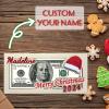 Custom Wooden Money Cards Box with Name, Personalized Christmas Money Holder, Customized Christmas Cash Gift for Men Family Friend (Custom Wooden Money Cards Box) view 4