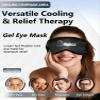 2PCS Migraine Relief Cap Cooling Eye Mask and Neck Ice Pack Wrap,Cooling Gel Eye Mask for Sleep,Ice Pack for Eyes Hot Cold Compression,for Headache,Dark Circles,Puffy Eyes,Migraines Relief,Black view 3