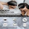 2PCS Migraine Relief Cap Cooling Eye Mask and Neck Ice Pack Wrap,Cooling Gel Eye Mask for Sleep,Ice Pack for Eyes Hot Cold Compression,for Headache,Dark Circles,Puffy Eyes,Migraines Relief,Black view 4