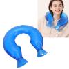 1.4L PVC U Shaped Hot Water Bottle Neck Heating Pad with Cover for Winter, Hand, Shoulder Relaxing, Enjoy Warmth Without Electricity (Blue Cover) view 2