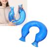 1.4L PVC U Shaped Hot Water Bottle Neck Heating Pad with Cover for Winter, Hand, Shoulder Relaxing, Enjoy Warmth Without Electricity (Blue Cover) view 3