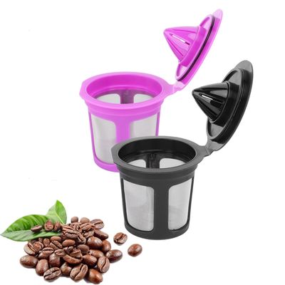 2 Pack Reusable Coffee Pod, Universal Fit Reusable Coffee Pods with Coffee Spoon Reusable Refillable Pods Coffee Filter Refillable Pod Capsule