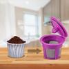 2 Pack Reusable Coffee Pod, Universal Fit Reusable Coffee Pods with Coffee Spoon Reusable Refillable Pods Coffee Filter Refillable Pod Capsule view 3