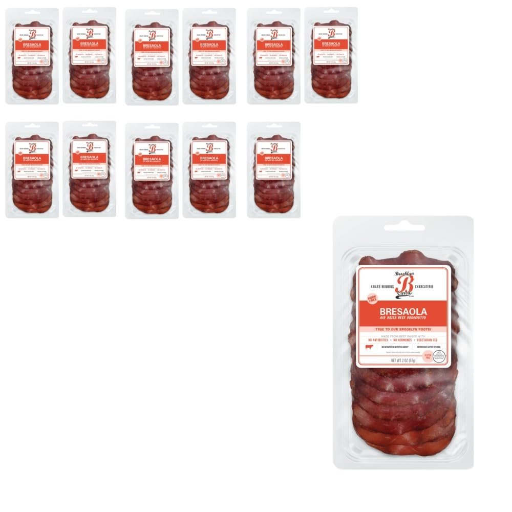 Brooklyn Cured Bresaola Sliced, 2 oz, 12 Pack