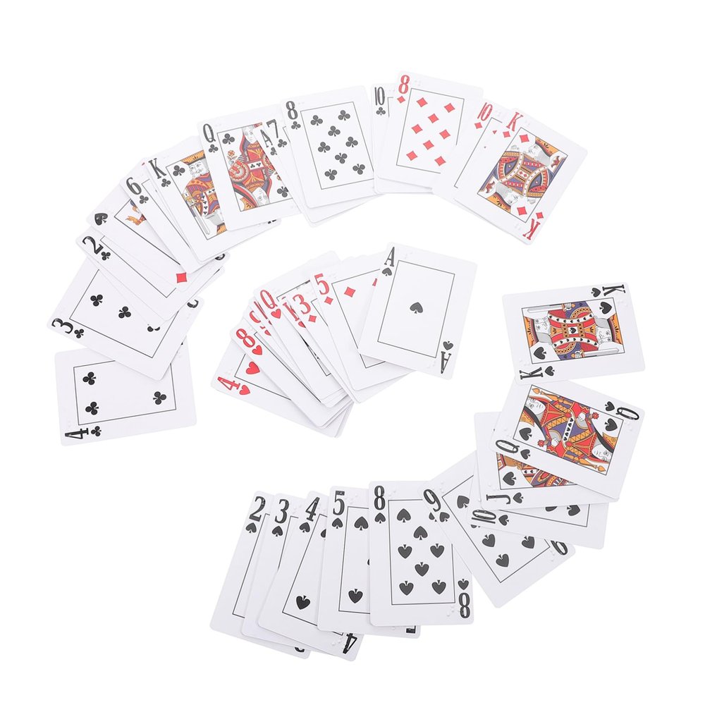 CORHAD Braille Playing Cards Visually Impaired Compact and Portable Deck for Fun Games and Learning Activities for Seniors and Blind Adults