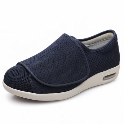 SWZEC Cuzcare Wide Diabetic Shoes for Swollen Feet Blue