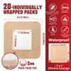 FRESINIDER Silicone Foam Dressing with Adhesive Border, 20 Pack, 2" x 2" Small Foam Wound Dressings, Gentle Silicone Adhesion, Breathable & Comfortable, for Minor Cuts, Burns & Post-Surgical Care view 2