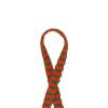 0.5 Inches 3.3 Yards Christmas Ribbon, Red Blue Green Woven Yarn Ribbon for DIY Winter Crafts, Gift Packaging, Christmas Party Decoration view 1