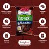 Bridgford Sweet Baby Ray's Beef Jerky Roasted Garlic 10 oz Pack of 3 - Healthy High Protein Beef Jerky for Your Dietary Preferences - Ready-to-Eat Snacks for On-The-Go Snacking and Busy Lifestyles view 4