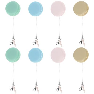 8Pcs Macaron Smartphone Screen Wipe Portable Phone Screen Cleaner with Lanyard Reusable Mobile Phone Screen Glasses Lens Wipes Decorative Phone Screen Cleaner for Eyeglasses Sunglasses 3.5x1.6 cm US