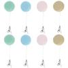 8Pcs Macaron Smartphone Screen Wipe Portable Phone Screen Cleaner with Lanyard Reusable Mobile Phone Screen Glasses Lens Wipes Decorative Phone Screen Cleaner for Eyeglasses Sunglasses 3.5x1.6 cm US view 1