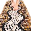 LemNin Pebble Foot Massage Cushion,Foot Massage Mat, Acupressure Mat, Natural Jade Stone Road, ForAcupressure Relaxes Tiredness(50x200cm-I) view 2