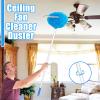 2 Pack Ceiling Fan Cleaner Duster,Reusable Microfiber High Ceiling Fan Blade Cleaner with Removable Extension Pole 13 to 50 Inch for Cleaning,Bookshelves,Door,Window Top,Furniture view 4