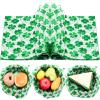 150 Sheets Shamrock Food Wax Paper, 9.8x8.3 Irish Grease Proof Deli Sheets Sandwich Wrap Grease Resistant Paper for Irish St. Patrick's Day Home Kitchen Party Supplies view 1