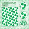 150 Sheets Shamrock Food Wax Paper, 9.8x8.3 Irish Grease Proof Deli Sheets Sandwich Wrap Grease Resistant Paper for Irish St. Patrick's Day Home Kitchen Party Supplies view 2