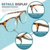 25DU 4 Pack Reading Glasses for Women Men Square Blue Light Blocking Computer Reader with Spring Hinge Anti Eyestrain +1.0 view 3