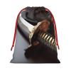 GDSHJKLW Japan Samurai Sword Christmas Drawstring Gift Bags Christmas Wrapping Bags Xmas Treats Bags Goody Sweet Treat Candy Bags Christmas Party Favor Pouch (Large Medium Small) view 1