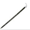 Nickel Vintage Walking Cane Wooden Walking Stick Brass Handle Gift for Men & Women Black (UKJL) view 2