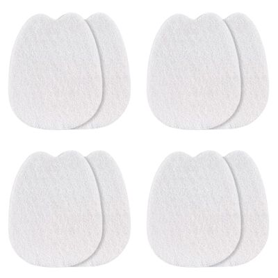 4 Pairs Felt Shoe Tongue Pads Cushion Inserts Shoe Tongue Protector White Heel Cushion Pads Shoe Back Sticker Shoe Filler for Loose Shoe