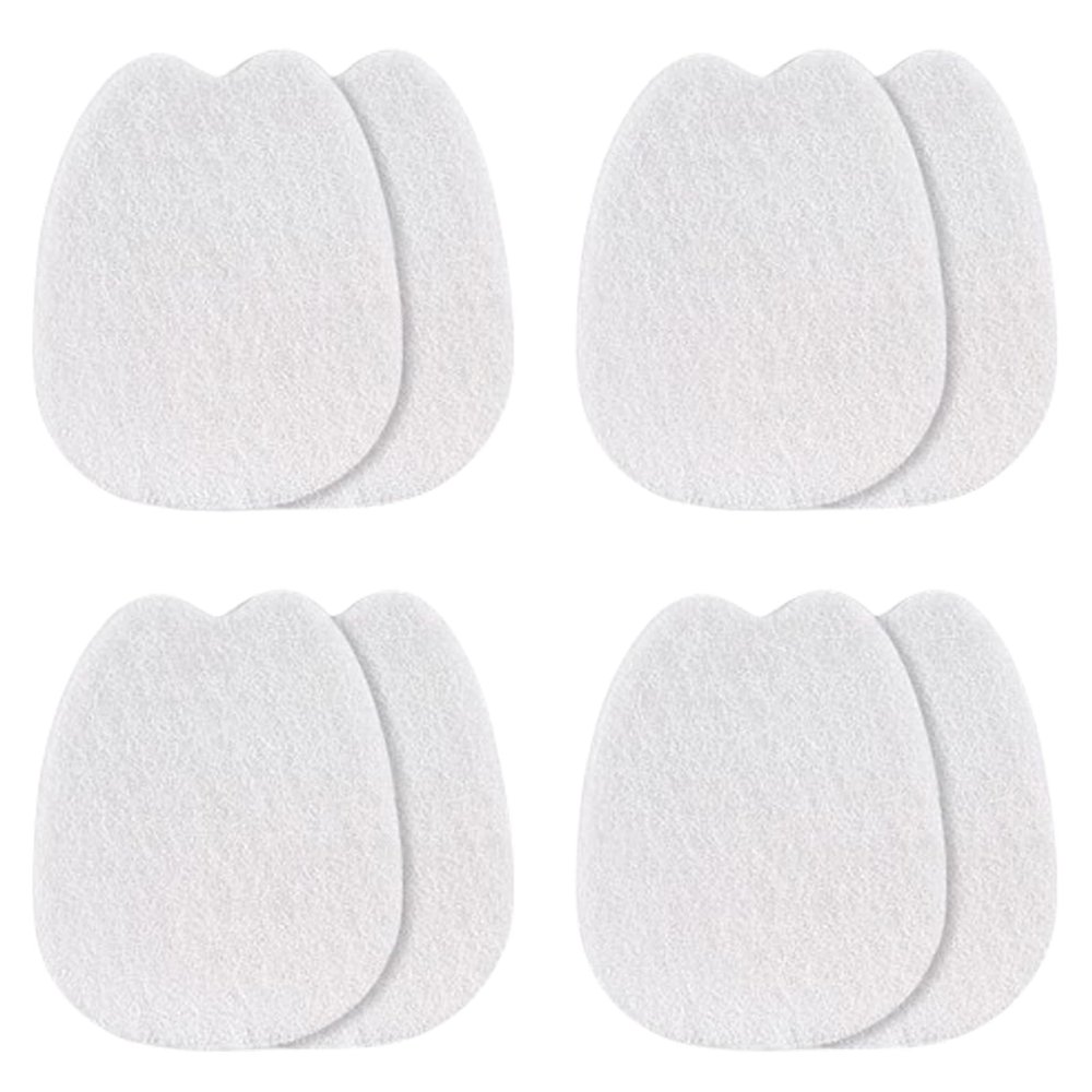 4 Pairs Felt Shoe Tongue Pads Cushion Inserts Shoe Tongue Protector White Heel Cushion Pads Shoe Back Sticker Shoe Filler for Loose Shoe
