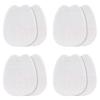 4 Pairs Felt Shoe Tongue Pads Cushion Inserts Shoe Tongue Protector White Heel Cushion Pads Shoe Back Sticker Shoe Filler for Loose Shoe view 1