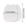 4 Pairs Felt Shoe Tongue Pads Cushion Inserts Shoe Tongue Protector White Heel Cushion Pads Shoe Back Sticker Shoe Filler for Loose Shoe view 2