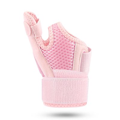 1 PC Thumb Splint with Wrist Brace - Thumb Support Brace for Wrist Hand Thumb Stabilizer Fits Both Right Left Hand for Men and Women (Pink)