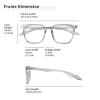 TigerKui blue light blocking glasses (Gray) view 2
