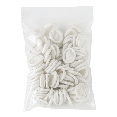 100Pcs Disposable Finger Cots Rubber Covers Wear Non Slip Thickening for Electronic Industry Labor
