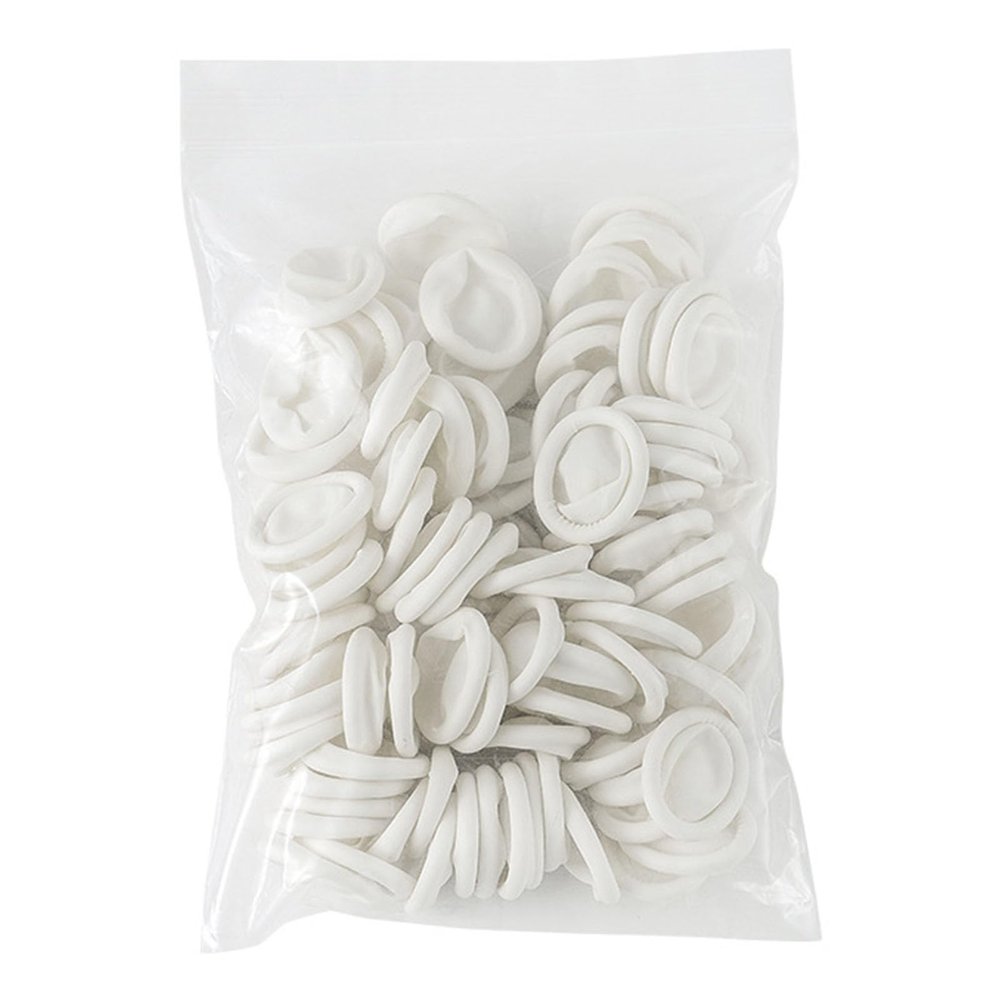 100Pcs Disposable Finger Cots Rubber Covers Wear Non Slip Thickening for Electronic Industry Labor