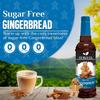 Syruvia Sugar Free Coffee Syrup, Gingerbread Flavored Syrup for Drinks, Lattes, and Desserts 25.4 fl oz - with Pump view 2