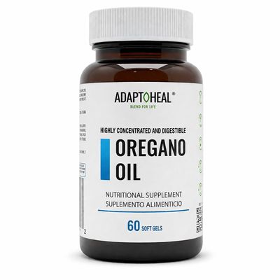ADAPTOHEAL Oil of Oregano 4000mg, 60 Softgel Oregano Oil for Immune and Intestinal Support Supplement for Healthy Digestive Formulated with Extra Virgin Olive Oil Plant Based, Vegan and Non-GMO