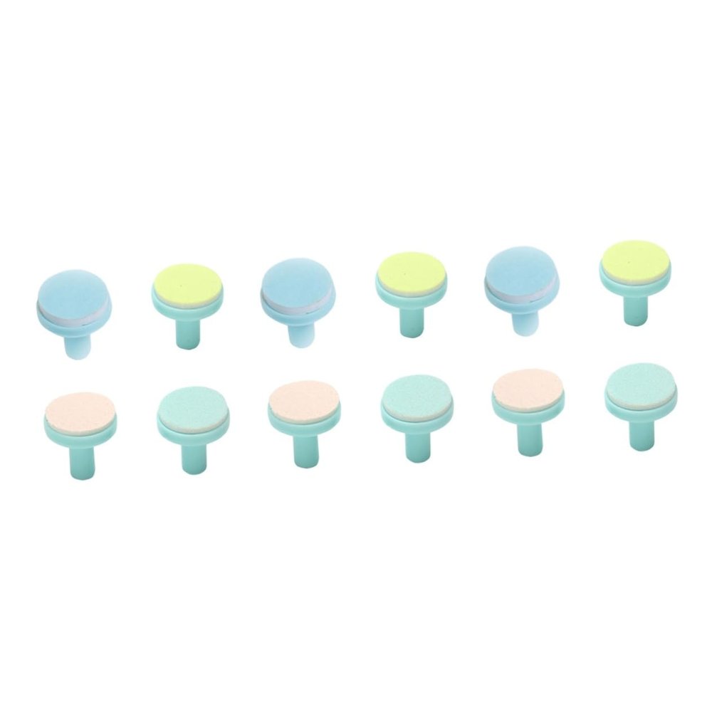 BIUDECO 3sets Nail Trimmer Pads Replacement Roller Heads for Electric Nail File for Newborn 4pcs*3